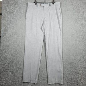 Lauren Ralph Lauren Dress Pants Mens 34z32 Light  Grey Lightweight Slim Straight